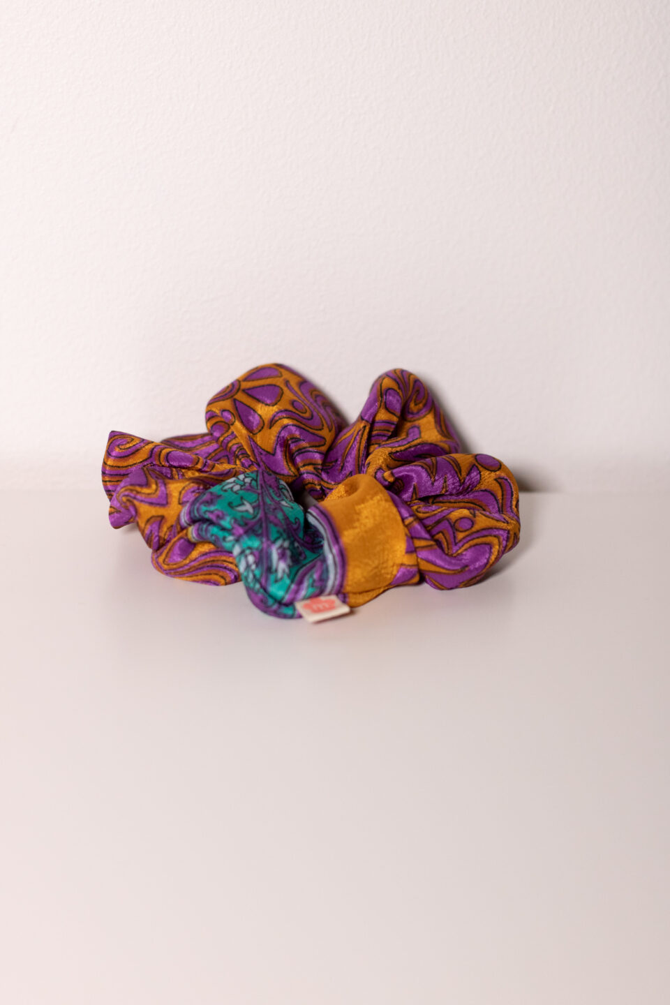 Upcycled Sari Scrunchie #7