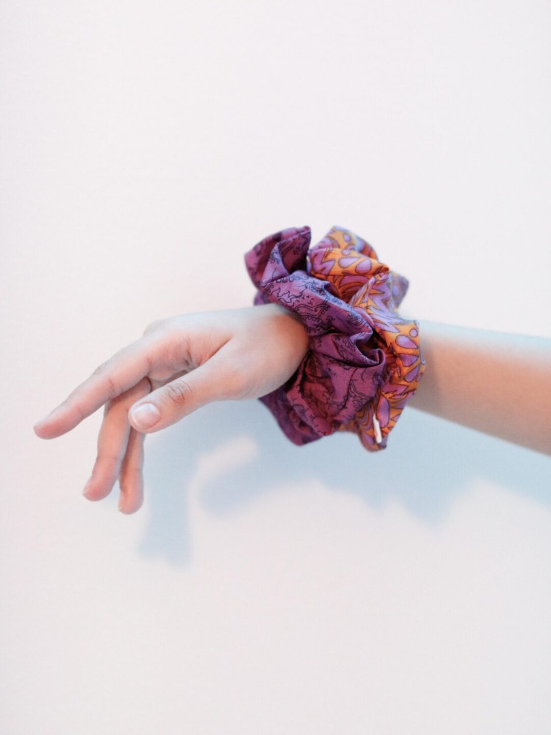 Upcycled Sari Scrunchie #7